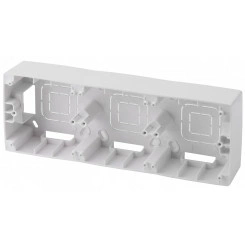 Коробка наклад. монтажа 3 поста, Эра12, белый (5/50/400) 12-6103-01 Коробка наклад. монтажа 3 поста, Эра12, белый (5/50/400) 12-6103-01