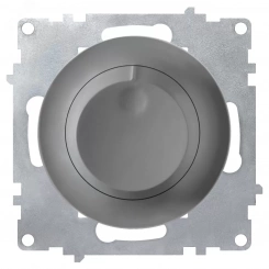 Светорегулятор 600 W для ламп накаливания и галогенных ламп, цвет серый (серия Florence) Светорегулятор 600 W для ламп накаливания и галогенных ламп, цвет серый (серия Florence)