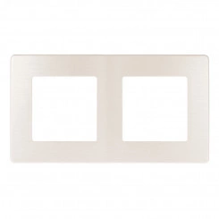 Рамка для розеток и выключателей Серия 12 12-5102-15 на 2 поста, Сатин, перламутр