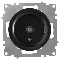 Розетка антенная TV, цвет чёрный (серия Florence) Розетка антенная TV, цвет чёрный (серия Florence)