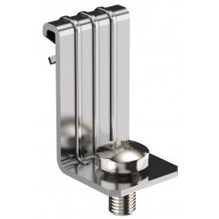 Зажим балочный верт. 1-5мм с отгибом и винтом М6х10 HDZ Зажим балочный верт. 1-5мм с отгибом и винтом М6х10 HDZ