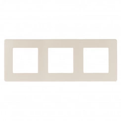 Рамка для розеток и выключателей Серия 12 12-5103-02 на 3 поста, Сатин, слоновая кость
