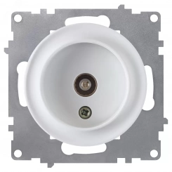 Розетка антенная TV, цвет белый (серия Florence) Розетка антенная TV, цвет белый (серия Florence)