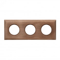 Шедель Рамка 3-х постовая для скрытого монтажа (дерево, Винтаж) Шедель Рамка 3-х постовая для скрытого монтажа (дерево, Винтаж)