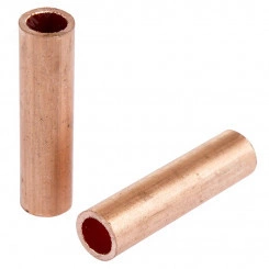 Гильза медная ГМ 35-10 (35кв мм - 10мм) (в упак.50шт), REXANT Гильза медная ГМ 35-10 (35кв мм - 10мм) (в упак.50шт), REXANT