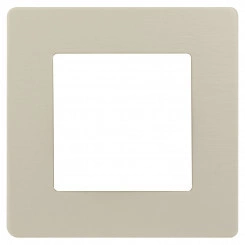 Рамка для розеток и выключателей Серия 12 12-5101-02 на 1 пост, Сатин, слоновая кость