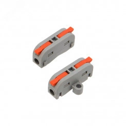 Клемма СМК 222-421P проходная 1 полюс, с монтажной площадкой (0,08-4 кв мм), серая (5 шт./уп.), REXANT Клемма СМК 222-421P проходная 1 полюс, с монтажной площадкой (0,08-4 кв мм), серая (5 шт./уп.), REXANT