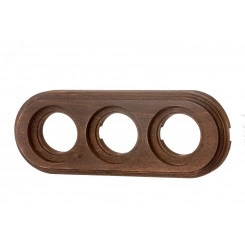 Лизетта Рамка 3 постовая для открытой проводки (Старое дерево на бревно 260мм) Лизетта Рамка 3 постовая для открытой проводки (Старое дерево на бревно 260мм)