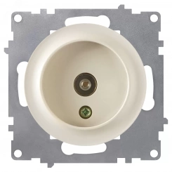 Розетка антенная TV, цвет бежевый (серия Florence) Розетка антенная TV, цвет бежевый (серия Florence)