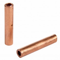 Гильза медная ГМ 6-4 (6кв мм - 4мм) (в упак. 10 шт.), REXANT Гильза медная ГМ 6-4 (6кв мм - 4мм) (в упак. 10 шт.), REXANT