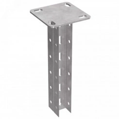 Стойка двойная потолочная для средних нагрузок 35х30х600 пятка 120х120