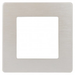 Рамка для розеток и выключателей Серия 12 12-5101-15 на 1 пост, Сатин, перламутр