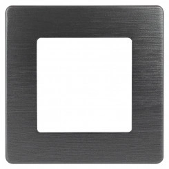 Рамка для розеток и выключателей Серия 12 12-5101-05 на 1 пост, Сатин, антрацит