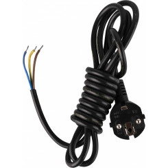 Шнур сетевой с вилкой ПВС 3х0,75-81 черный 1,5 м Шнур сетевой с вилкой ПВС 3х0,75-81 черный 1,5 м