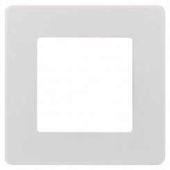 Рамка для розеток и выключателей Серия 12 12-5101-01 на 1 пост, Сатин, белый