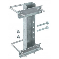 Крепление к опорам огражд. 40-62мм для 1-консоли HDZ Крепление к опорам огражд. 40-62мм для 1-консоли HDZ