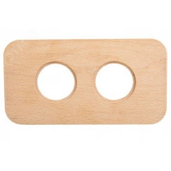 Шедель Рамка 2-х постовая (Натурэль) скрытый монтаж BF5