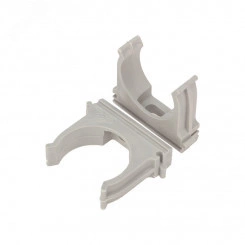 Крепеж-клипса для труб 32 мм, серая (100 шт./уп.), REXANT Крепеж-клипса для труб 32 мм, серая (100 шт./уп.), REXANT