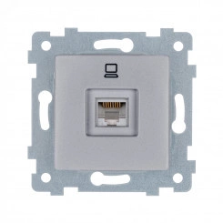 Аксиома  Механизм розетки низковольтной ПК скрытой установки РК1-458 Алюминий