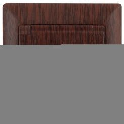 Розетка Intro Solo 4-203-10 с заземлением 2P+E Schuko с крышкой, 16А-250В, IP20, СУ, венге