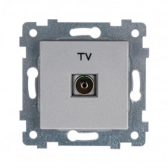 Аксиома Механизм розетки низковольтной ТВ скрытой установки РТВ1-460 Алюминий Аксиома Механизм розетки низковольтной ТВ скрытой установки РТВ1-460 Алюминий