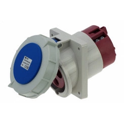 Розетка встраиваемая наклонная 125A/230V/1P+N+E/IP67, фланец 110x114 Розетка встраиваемая наклонная 125A/230V/1P+N+E/IP67, фланец 110x114