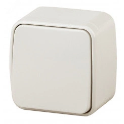 Переключатель Intro Polo 3-103-02 одноклавишный 10A-250В, IP20, ОУ, слоновая кость