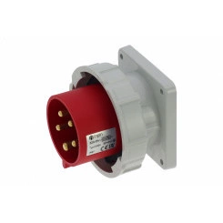 Вилка встраиваемая 32A/400V/3P+N+E/IP67, фланец 86x86 Вилка встраиваемая 32A/400V/3P+N+E/IP67, фланец 86x86