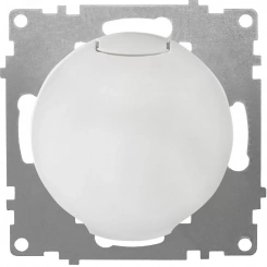 Розетка с крышкой, с заземлением, винтовые контакты, цвет белый (серия Florence) Розетка с крышкой, с заземлением, винтовые контакты, цвет белый (серия Florence)