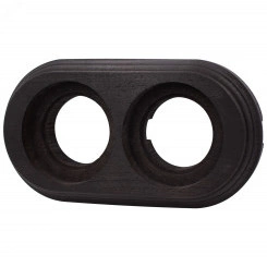 Лизетта Рамка 2 постовая (Угольно-черный на бревно 220мм)