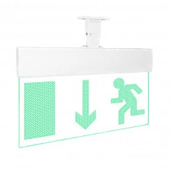 Оповещатель световой Молния-12 Ультра Человек влево стрелка вниз в дверь зеленые светодиоды