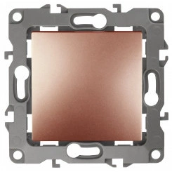 Кнопка, 10АХ-250В, Эра12, медь (10/100/2500) 12-1111-14