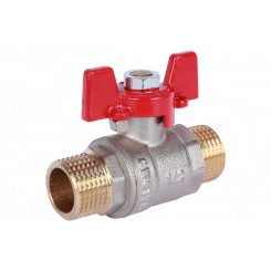 Кран шаровой 1/2 НР/НР, ручка бабочка Кран шаровой 1/2 НР/НР, ручка бабочка