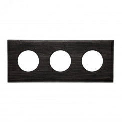 Шедель Рамка 3-х постовая (Угольно-черный)  скрытый монтаж BF4