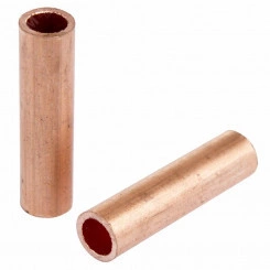 Гильза медная ГМ 35-10 (35кв мм - 10мм) (в упак. 5 шт.), REXANT Гильза медная ГМ 35-10 (35кв мм - 10мм) (в упак. 5 шт.), REXANT