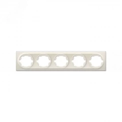 Рамка на 5 приборов, цвет бежевый (серия Florence)