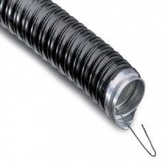 Металлорукав в ПВХ изоляции МРПИнг-38 (бухта 20 м/уп.) с зондом, черный, REXANT Металлорукав в ПВХ изоляции МРПИнг-38 (бухта 20 м/уп.) с зондом, черный, REXANT