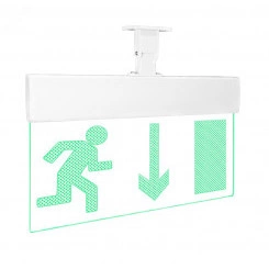 Оповещатель световой Молния-12 Ультра Человек вправо стрелка вниз в дверь зеленые светодиоды