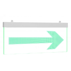 Оповещатель световой Молния-12 Ультра мини Стрелка вправо зеленые светодиоды