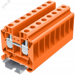Клемма TU 1-1 винтовая сечение 16 мм. кв., оранжевая