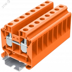 Клемма TU 1-1 винтовая сечение 16 мм. кв., оранжевая