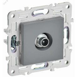 SKANDY Розетка TV проходная SK-A17Gr серый IEK SKANDY Розетка TV проходная SK-A17Gr серый IEK