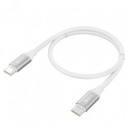 Кабель USB Type C на Type C, 0.5 м., AL белый