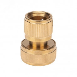 Коннектор латунный, быстросъемный, для шланга 3/4 Четыре сезона Коннектор латунный, быстросъемный, для шланга 3/4 Четыре сезона
