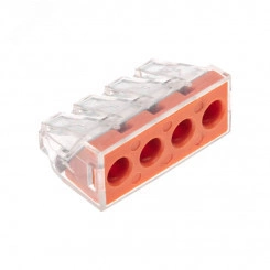 Экспресс-клемма СМК 773-174 с пастой, 4-проводная 0,75-6 кв мм 50 шт/уп Экспресс-клемма СМК 773-174 с пастой, 4-проводная 0,75-6 кв мм 50 шт/уп