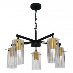 Светильник Эсми 251 черн.зол. (Плафон 0015) НСБ 01-5х60-138 Е27 подвесной Светильник Эсми 251 черн.зол. (Плафон 0015) НСБ 01-5х60-138 Е27 подвесной