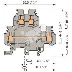 Клемма винтовая MA2.5/5 D2.N 2.5мм.кв