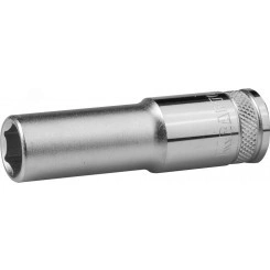 Головка торцевая ''INDUSTRIE QUALITAT'', удлиненная, Cr-V, FLANK, хромосатинированная, 1/2'', 13 мм Головка торцевая ''INDUSTRIE QUALITAT'', удлиненная, Cr-V, FLANK, хромосатинированная, 1/2'', 13 мм