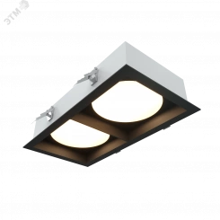 Светодиодный светильник RVE-LBX-SENSO-2X-190x365-V (Карданник 190х365х67мм 18Вт Встраиваемый 4000K белый)