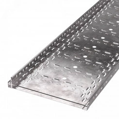 Лоток перфорированный Стандарт INOX (AISI 409) 500х50х3000 (1,0 мм) (6 м/уп)